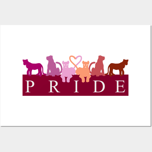 Lesbian Lion Pride Wall Art by Ausplosion